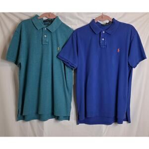Polo by Ralph Lauren Teal and Blue Short Sleeve Shirts